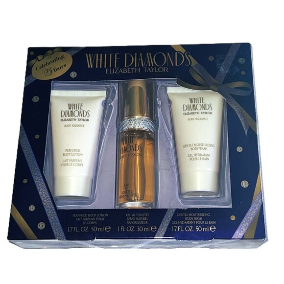 Elizabeth Taylor White Diamonds 3 Piece Gift Set New in Box - Picture 1 of 5